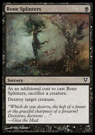 Magic the Gathering: Avacyn Restored (Base Set) card 88 Bone Splinters