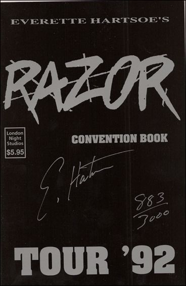 Razor Convention Book Tour 92 issue 1 Signed by Everette Hartsoe 1/3000