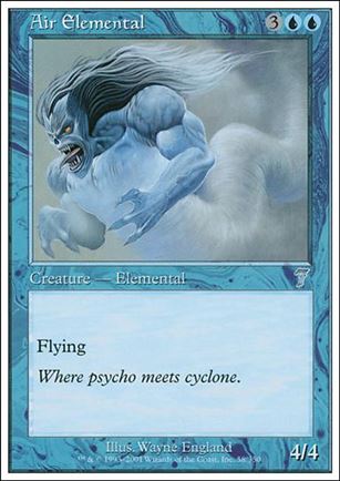 Magic the Gathering: 7th Edition (Base Set) card 58 Air Elemental