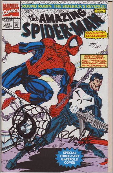 Amazing Spider-Man (1963) issue 358-B DF (Signed and Remarked by Randy Emberlin) 1/400