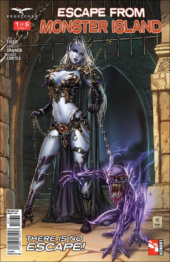 Escape from Monster Island issue 1-C Mike Krome Cover