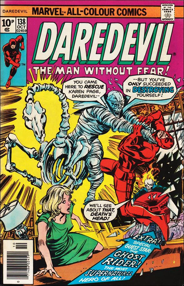 Daredevil (1964) issue 138-B UK Price Cover