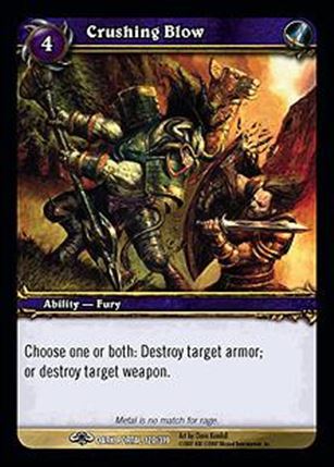World of Warcraft: Through the Dark Portal (Base Set) card 120 Crushing Blow