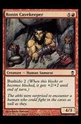 Magic the Gathering: Saviors of Kamigawa (Base Set) card 111 Ronin Cavekeeper