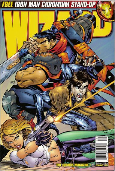 Wizard: The Comics Magazine issue 78 Madureira, Campbell & Ramos Cliffhanger Jam Cover