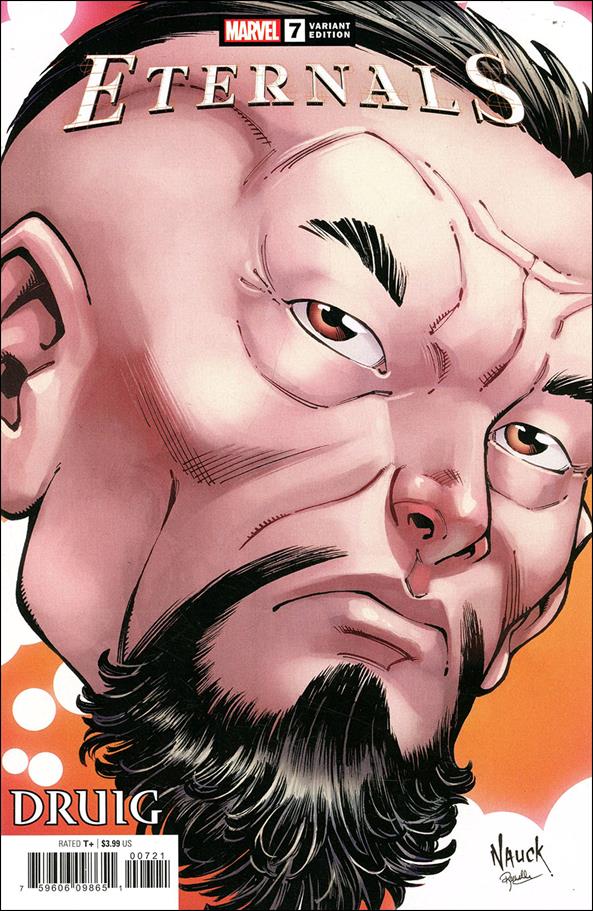 Eternals (2021) issue 7-C Todd Nauck Marvel Headshot Cover