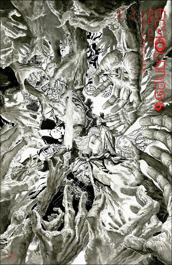 Echolands issue 6-C J.H. Williams III Raw Cut Edition Cover