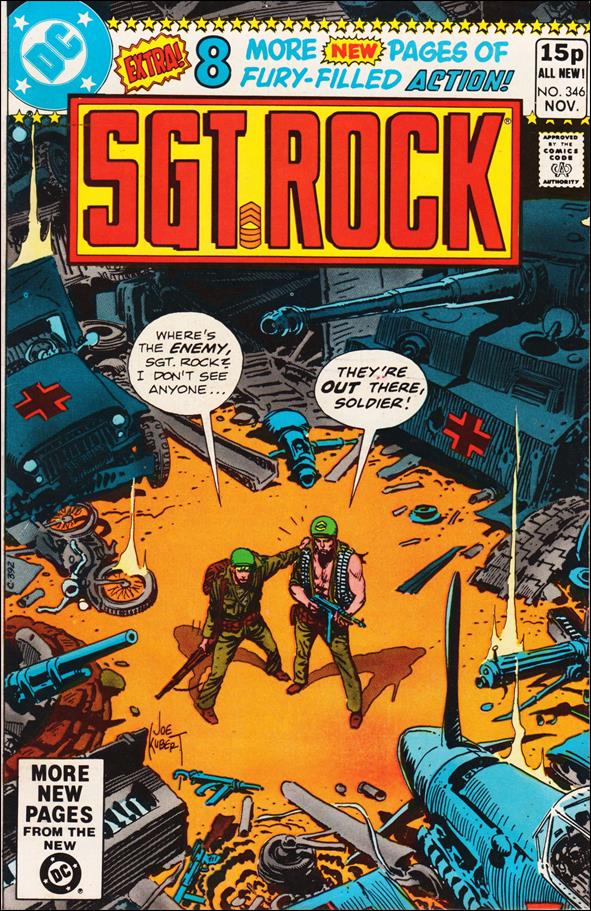 Sgt. Rock (1977) issue 346-B UK Price Cover