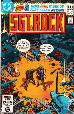 Sgt. Rock (1977) issue 346-B UK Price Cover