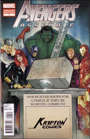 Avengers Assemble (2012) issue 1-MI Krypton Comics Hammer Time Cover
