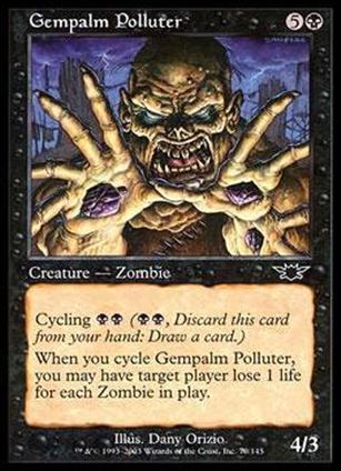 Magic the Gathering: Legions (Base Set) card 70 Gempalm Polluter