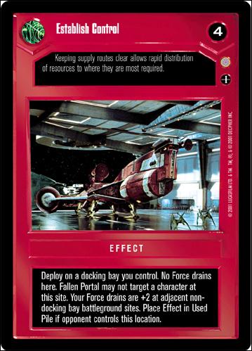 Star Wars: Coruscant Limited (Base Set) card 36 Establish Control