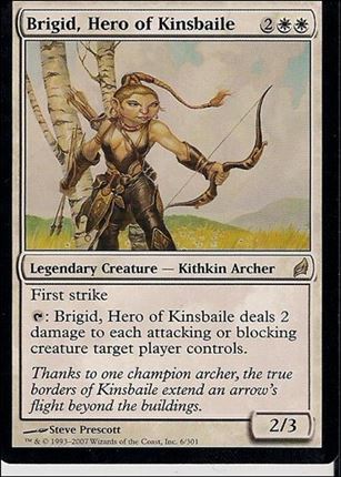 Magic the Gathering: Lorwyn (Base Set) card 6 Brigid, Hero of Kinsbaile
