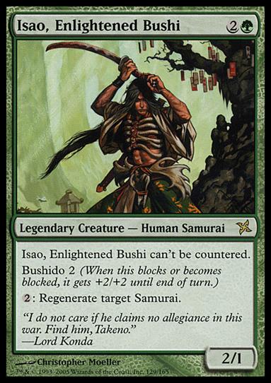 Magic the Gathering: Betrayers of Kamigawa (Base Set) card 129 Isao, Enlightened Bushi