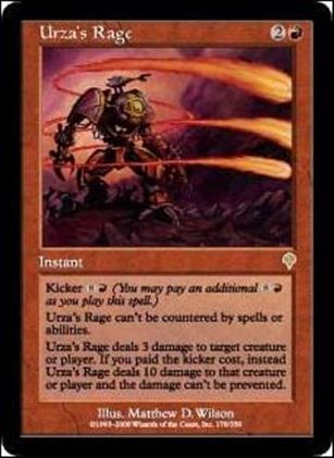 Magic the Gathering: Invasion (Base Set) card 178 Urza's Rage