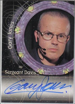 Stargate SG-1: Season 5 (Autograph Subset) card A20 Gary Jones as Sergeant Davis