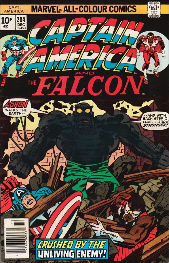 Captain America (1968) issue 204-B UK Price Cover