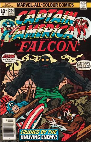 Captain America (1968) issue 204-B UK Price Cover