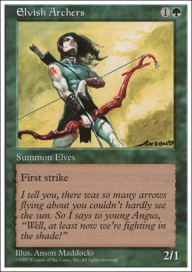 Magic the Gathering: 5th Edition (Base Set) card 292 Elvish Archers