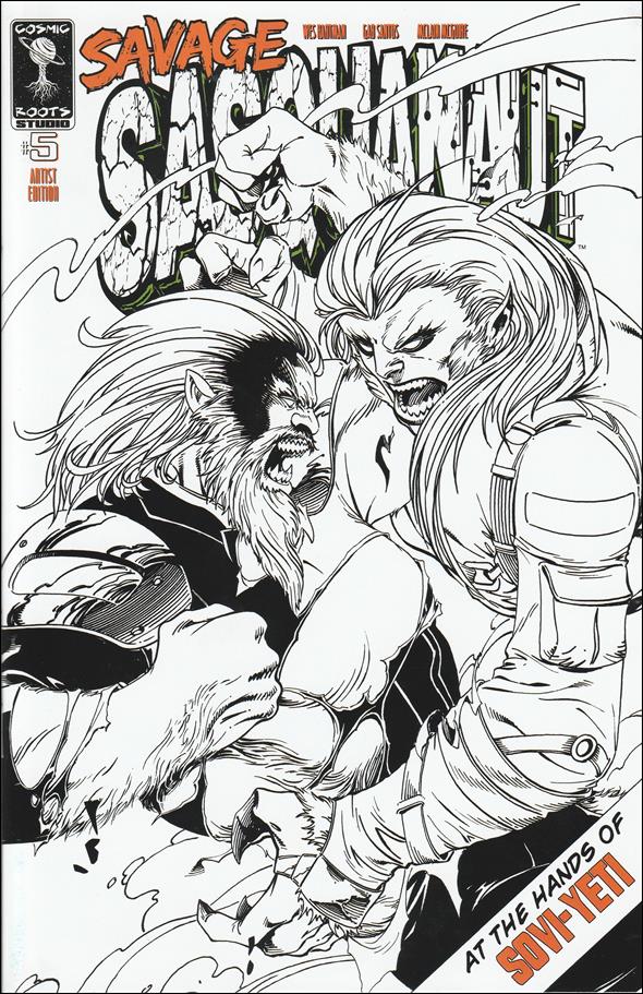 Savage Sasquanaut issue 5-E Marat Mychaels Artist Edition Cover