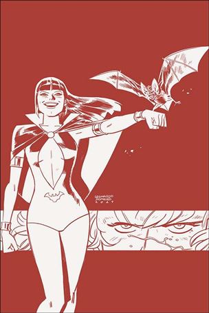 Vampirella / Red Sonja issue 5-Q Leonardo Romero / Jordie Bellaire Tinted Cover