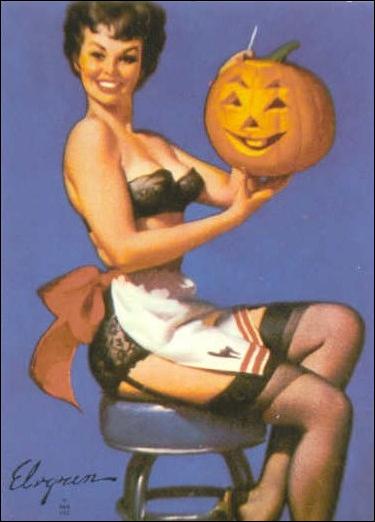 Elvgren's Calendar Pinups (Base Set) card 73 All Smiles