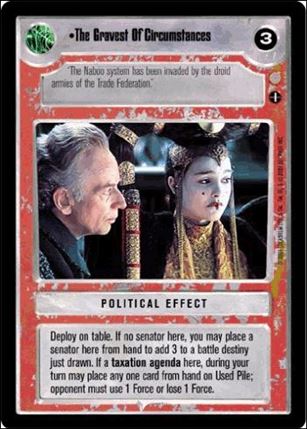 Star Wars: Coruscant Limited (Base Set) card 145 The Gravest Of Circumstances