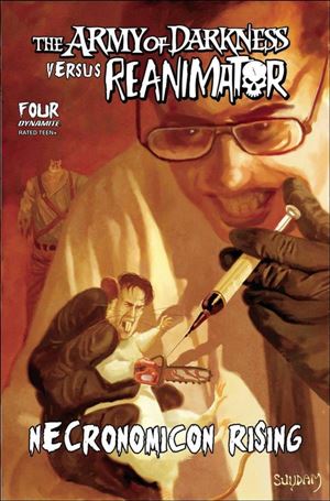 Army of Darkness vs Reanimator: Necronomicon Rising issue 4-C Arthur Suydam Cover