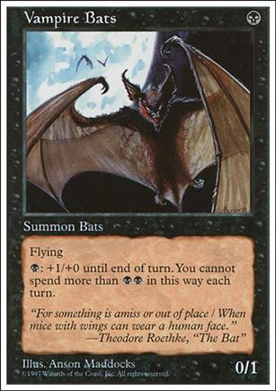 Magic the Gathering: 5th Edition (Base Set) card 201 Vampire Bats
