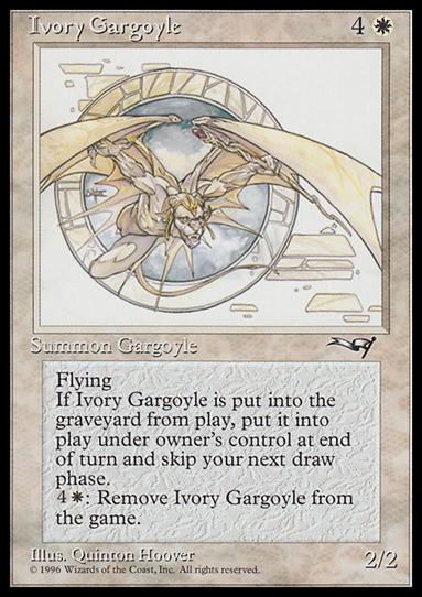 Magic the Gathering: Alliances (Base Set) card 5 Ivory Gargoyle
