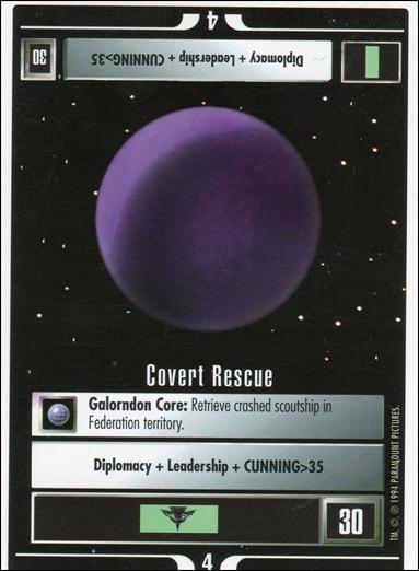 Star Trek: Premiere Unlimited (Base Set) card 149 Covert Rescue 