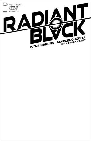 Radiant Black issue 1-C Blank/Sketch Cover