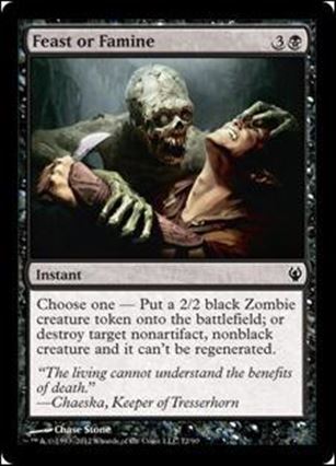 Magic the Gathering: Duel Decks: Izzet vs. Golgari (Base Set) card 72 Feast or Famine