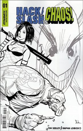 Hack/Slash vs Chaos issue 1-I Kyle Strahm 1:30 Sketch Cover