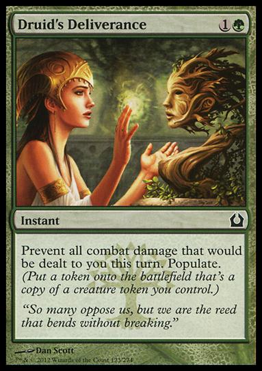 Magic the Gathering: Return to Ravnica (Base Set) card 123 Druid's Deliverance