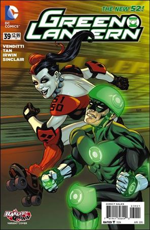 Green Lantern (2011) issue 39-D Mike McKone Harley Quinn Cover