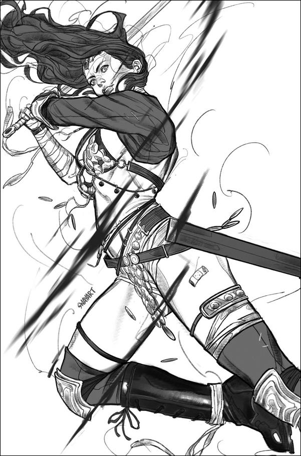 Red Sonja: Black White Red issue 7-H Joshua "Sway" Swaby 1:11 B&W Virgin Cover