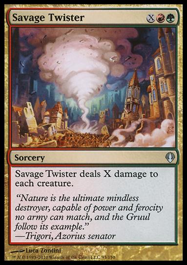Magic the Gathering: Archenemy (Base Set) card 93 Savage Twister
