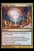 Magic the Gathering: Archenemy (Base Set) card 93 Savage Twister