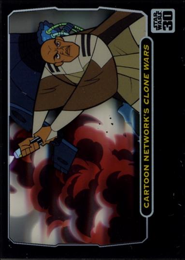 Star Wars 30th Anniversary (Animation Cel Subset) card 8 Cartoon Network's Clone Wars
