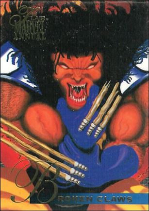 Marvel Annual Flair '95 (Base Set) card 39 Broken Claws