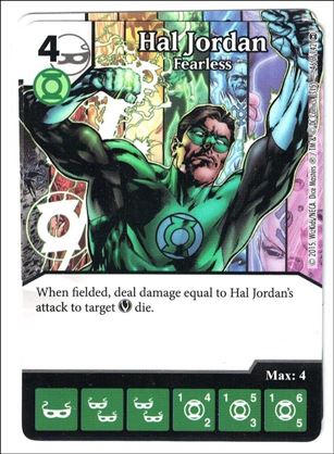DC Comics Dice Masters War of Light card 46 Hal Jordan: Fearless