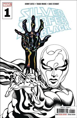 Silver Surfer: Black issue 1-I Tradd Moore Black and White Cover (3rd Printing)
