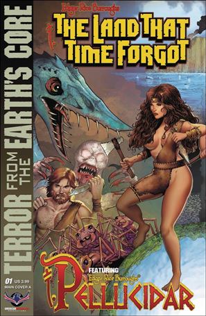 Edgar Rice Burroughs' The Land That Time Forgot / Pellucidar: Terror from the Earth's Core issue 1 Mike Wolfer Left Cover