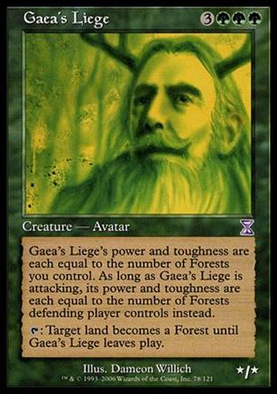 Magic the Gathering: Time Spiral (Timeshifted Subset) card 78 Gaea's Liege