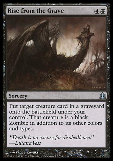Magic the Gathering: Commander (Base Set) card 96 Rise from the Grave