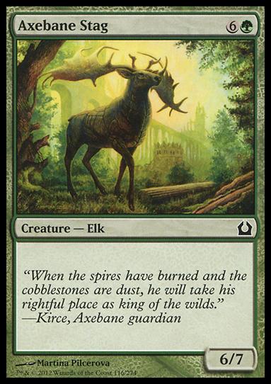 Magic the Gathering: Return to Ravnica (Base Set) card 116 Axebane Stag