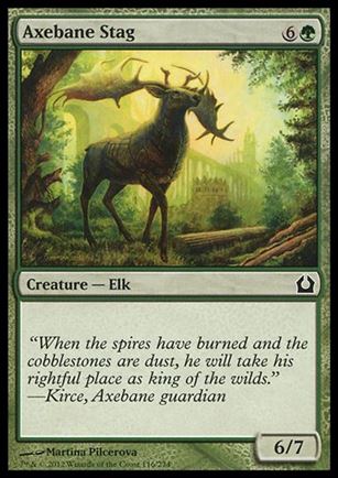 Magic the Gathering: Return to Ravnica (Base Set) card 116 Axebane Stag