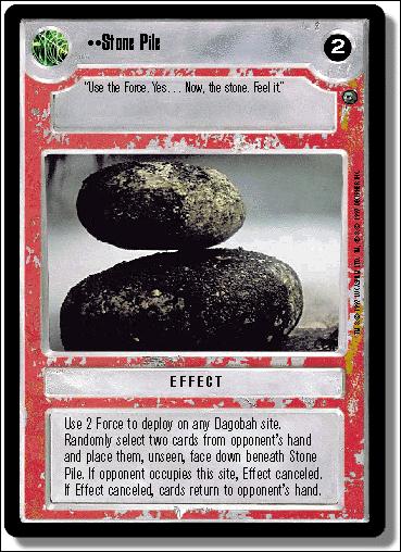 Star Wars: Dagobah Limited (Base Set) card 123 Stone Pile