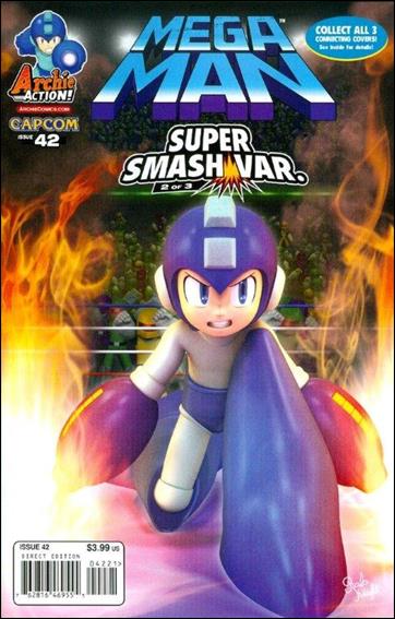 Mega Man issue 42-B Rafa Knight "Super Smash" Cover